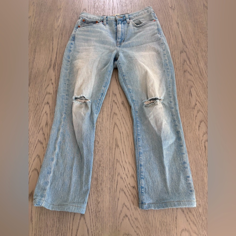 Madewell High-Rise Slim Crop Boyfriend Jean Size 25
